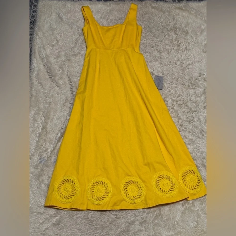 Elexiay Kwara Dress in Yellow - Size Medium - Picture 5 of 10